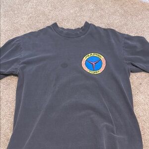 Gray T-Shirt with Colorful Logo